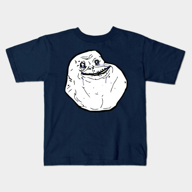 Forever Alone Kids T-Shirt by  The best hard hat stickers 